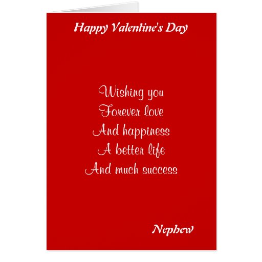 Nephew valentine's day card | Zazzle