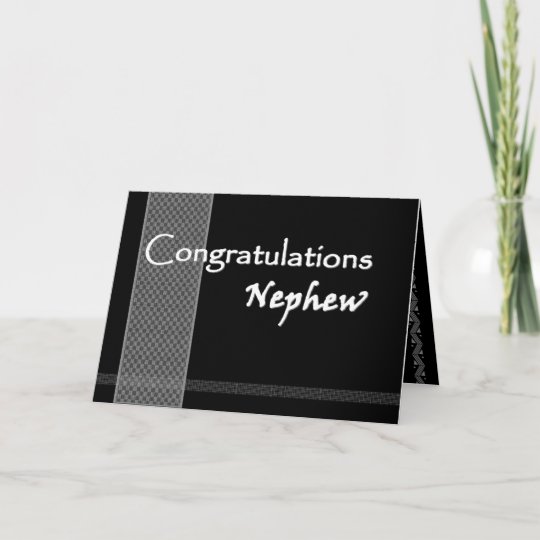 NEPHEW Wedding Congratulations Card