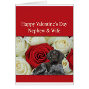 Nephew & Wife Glossy Grizzly Valentine Puppy Love at Zazzle