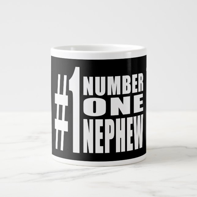 Nephews Birthdays Gifts : Number One Nephew Giant Coffee Mug (Front)