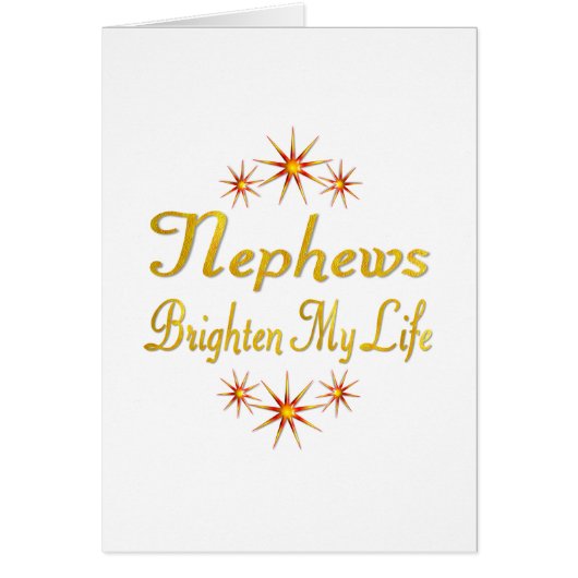 Nephews Brighten My Life (Front)