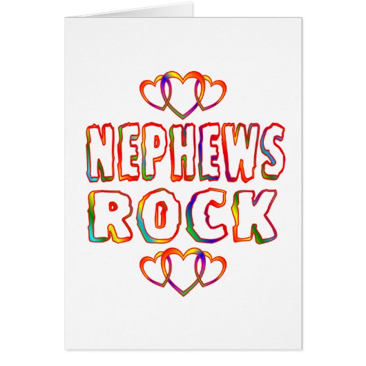 Nephews Rock Cards (Front)