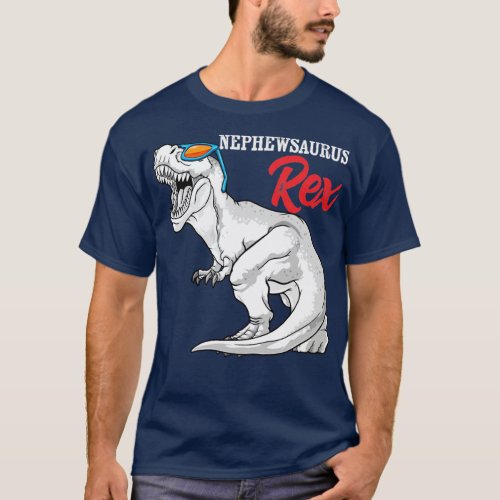 Nephewsaurus Rex Dinosaur Nephew Saurus Boys Famil T_Shirt