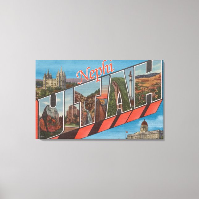 Nephi, UtahLarge Letter ScenesNephi, UT Canvas Print (Front)