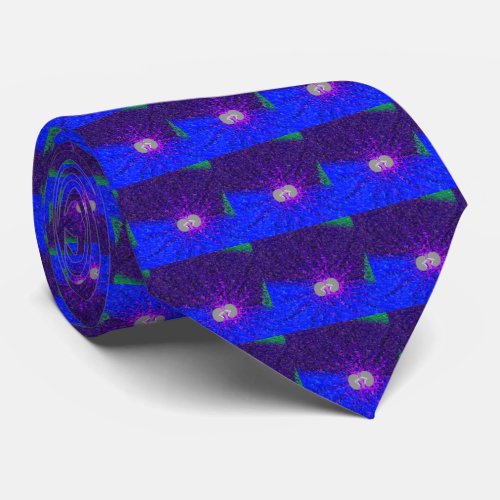 Nephrologist Abstract Watercolor Art Blue Neck Tie