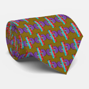 Nephrologist Artsy lll Kidney Brown Neck Tie