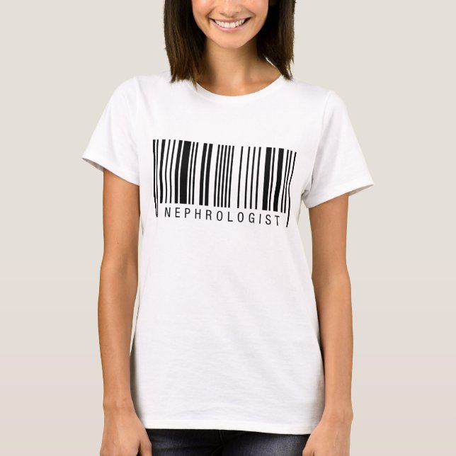 Nephrologist Barcode T-Shirt (Front)