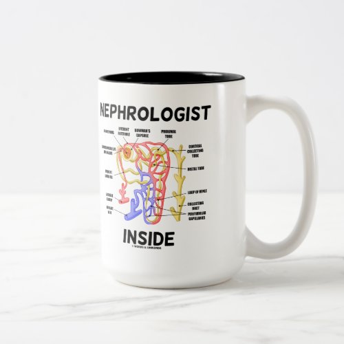Nephrologist Inside Kidney Nephron Two_Tone Coffee Mug