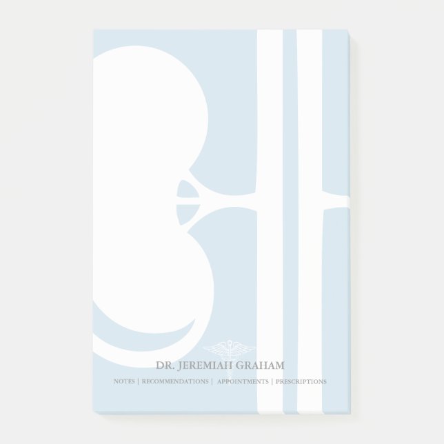 Nephrologist Kidney Doctor Personalized Name Post-it Notes (Front)