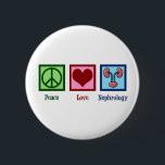 Nephrologist Peace Love Nephrology Office Button<br><div class="desc">A beautiful nephrologist gift for a kidney specialist. Peace Love Nephrology design for your favorite doctor or nurse in that medical department featuring a peace sign,  heart,  and a drawing of pink kidneys.</div>