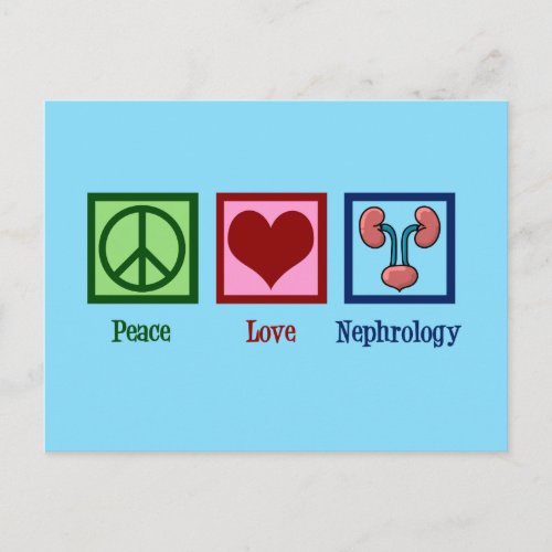 Nephrologist Peace Love Nephrology Office Postcard