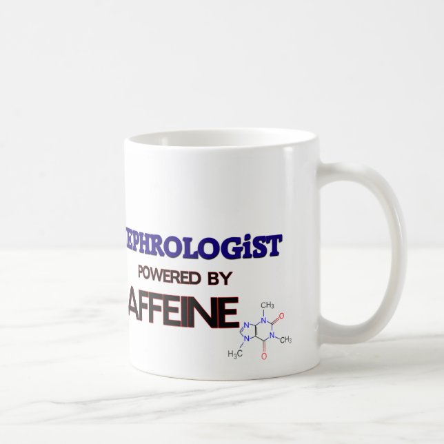 Nephrologist Powered by caffeine Coffee Mug (Right)