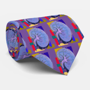 Nephrologist The Kidney Purple Neck Tie