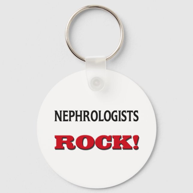 Nephrologists Rock Keychain (Front)