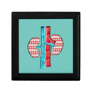 Nephrology Artsy Kidney Design  Gift Box