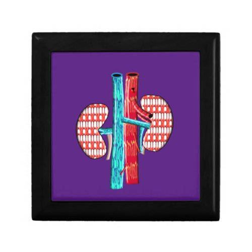 Nephrology Artsy Kidney Design  Gift Box