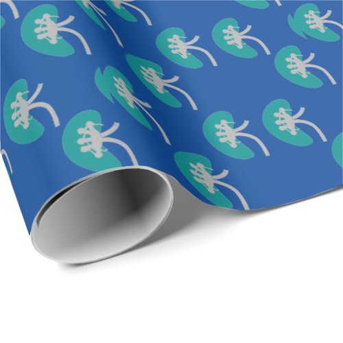 Nephrology Artsy Kidney Design  Wrapping Paper