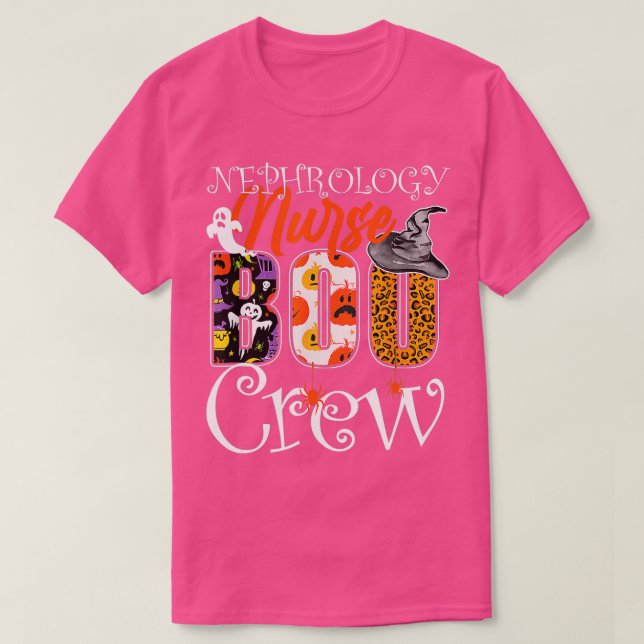 Nephrology Nurse Boo Nephrology Nurse Halloween Co T-Shirt (Design Front)