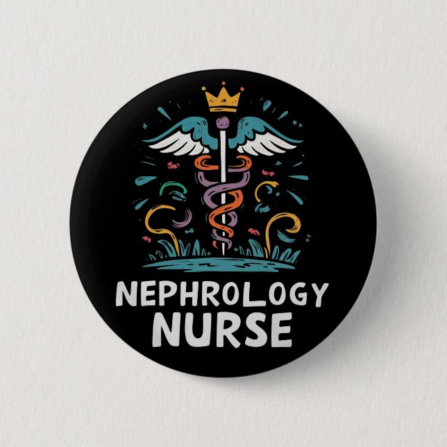 Nephrology Nurse Button (Front)