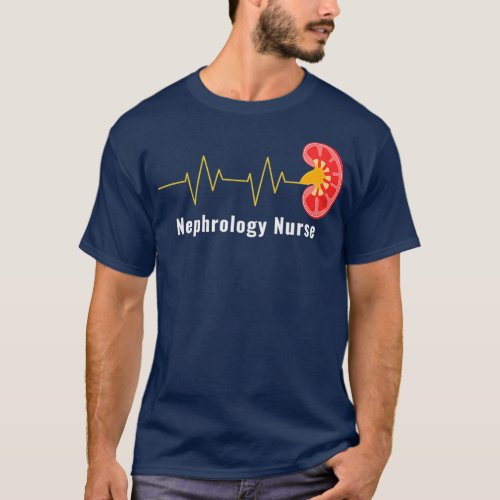 Nephrology Nurse Gift RN Kidney Heartbeat T_Shirt