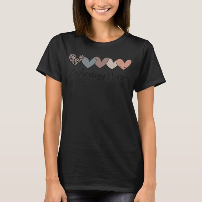 Nephrology Nurse Life Heart Love Nurse Week Womens T-Shirt (Front)
