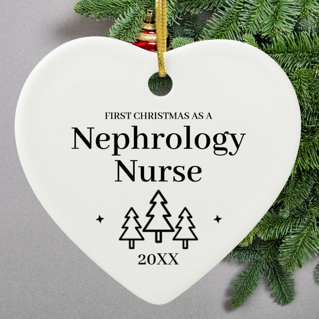 Nephrology Nurse New Job Christmas Ceramic Ornament (Nephrology Nurse New Job Christmas Ceramic Ornament
)