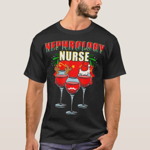 Nephrology Nurse Urinalysis Christmas Dialysis T_Shirt