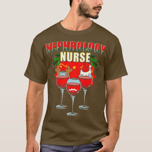 Nephrology Nurse Urinalysis Christmas Dialysis T_Shirt