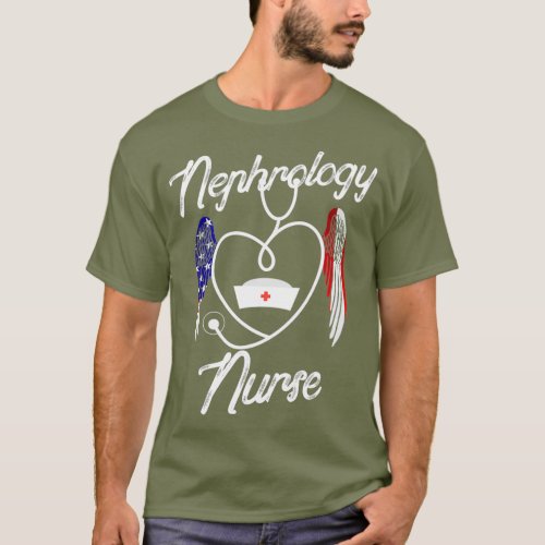 Nephrology Nurse Wing Tools Dialysis Nursing RN T_Shirt