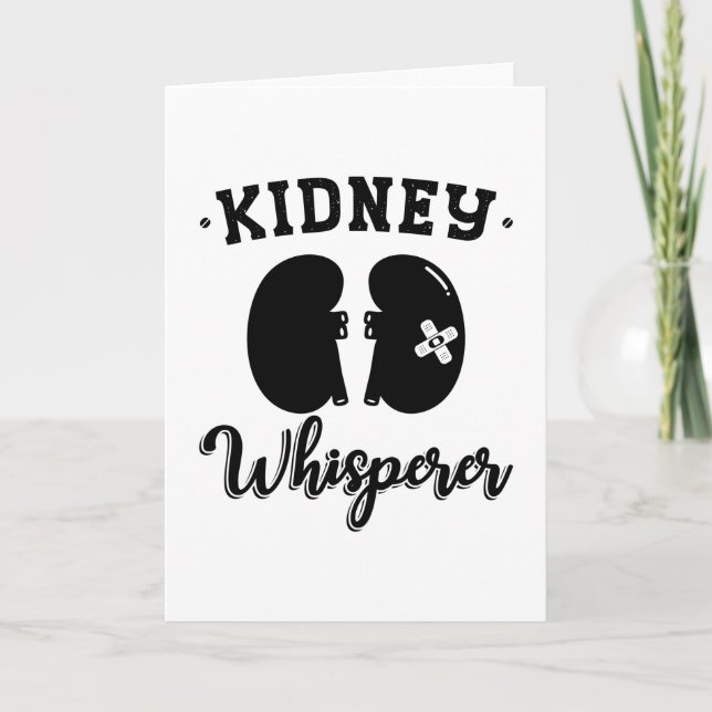 Nephrology Tech Kidney Whisperer Dialysis Nurse Card (Front)
