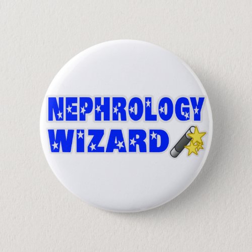 Nephrology Wizard Pinback Button