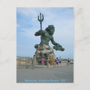 Neptune at Virginia Beach Postcard
