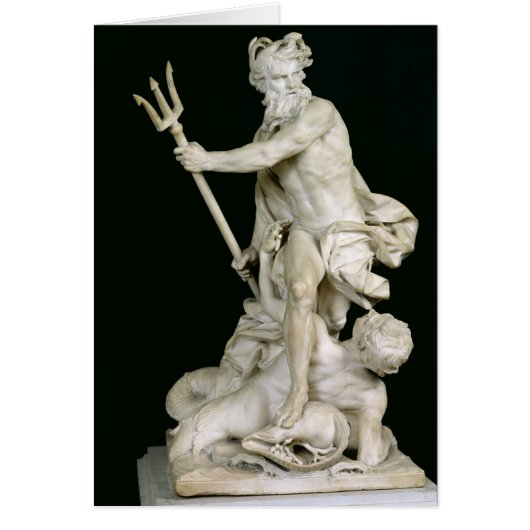 Neptune Calming the Waves, 1757 Cards (Front)