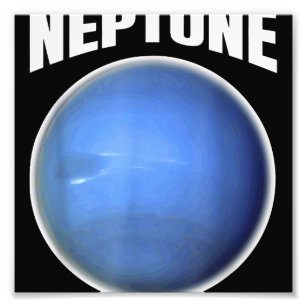 Neptune Design - Science Planet Outer Space Photo Print