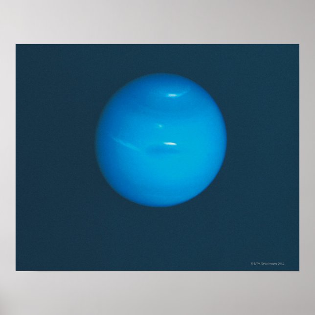 Neptune, dynamic blue-green atmosphere poster (Front)