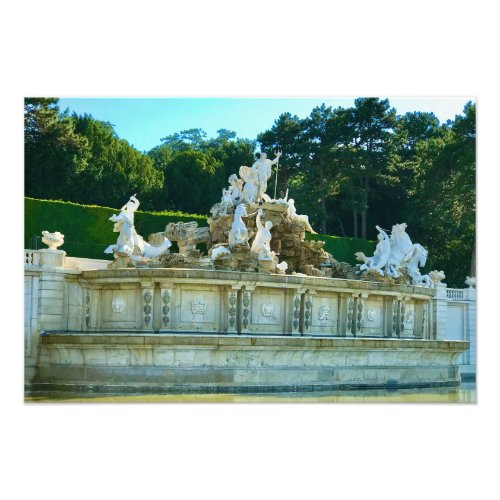 Neptune Fountain at Schnbrunn Palace _ Vienna Photo Print