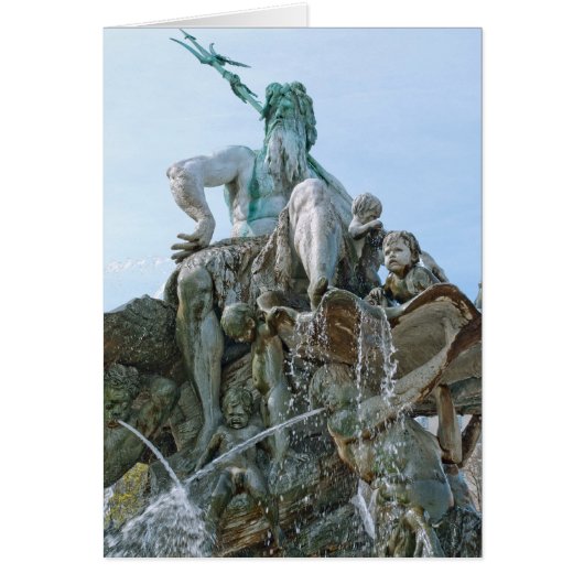 Neptune Fountain in Berlin Cards (Front)
