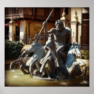 Neptune Fountain Poster