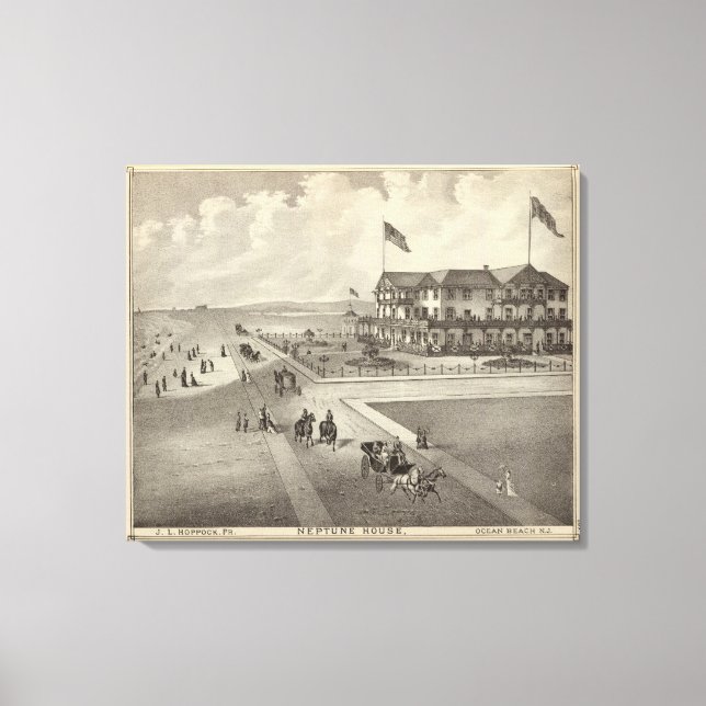 Neptune House, Ocean Beach, NJ Canvas Print (Front)