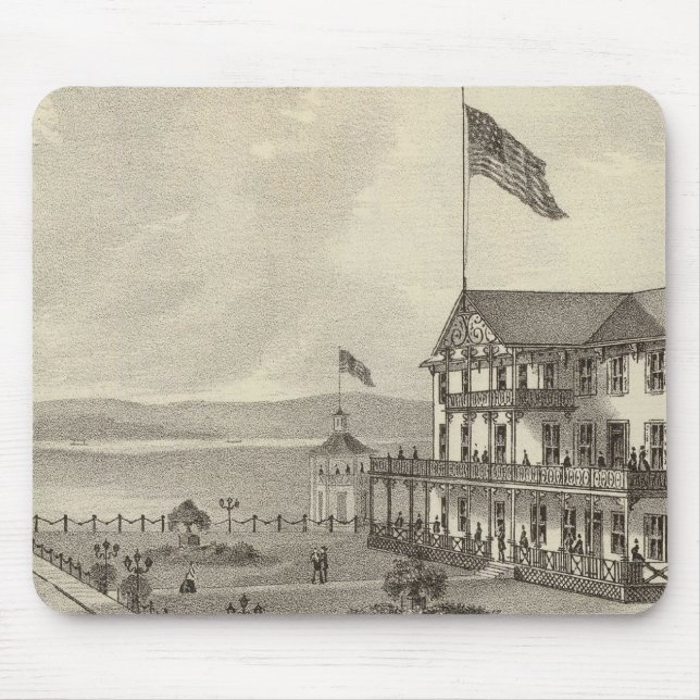 Neptune House, Ocean Beach, NJ Mouse Pad (Front)