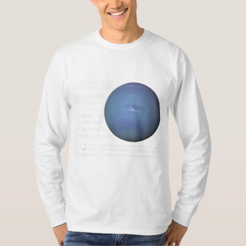 Neptune Planet Facts Space Explorer Astronomy Info T_Shirt