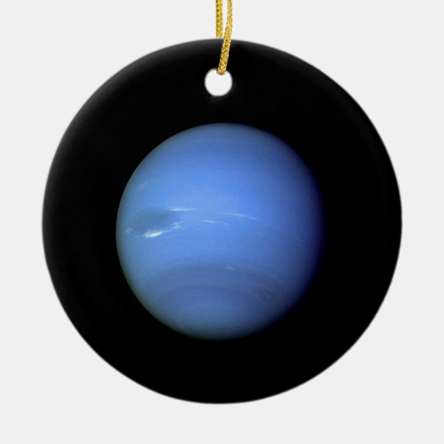 Neptune planet NASA Ceramic Ornament (Front)