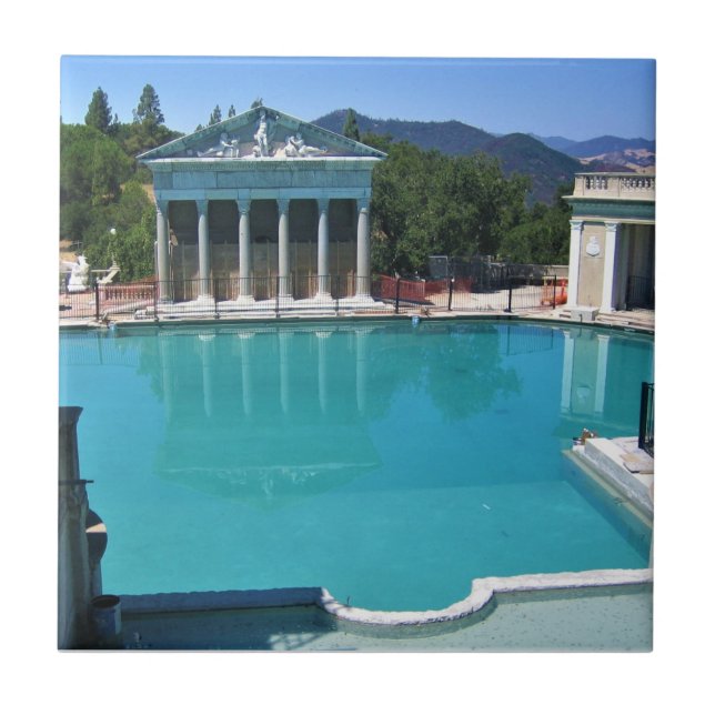 Neptune Pool at Hearst Castle, San Simeon, CA Ceramic Tile (Front)