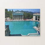 Neptune Pool at Hearst Castle, San Simeon, CA Jigsaw Puzzle<br><div class="desc">The beautiful Neptune Pool at Hearst Castle in San Simeon,  California. This is an outdoor swimming pool with Roman inspired design. Photo taken August 2017 during renovations.</div>