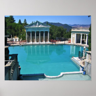 Neptune Pool at Hearst Castle, San Simeon, CA Poster