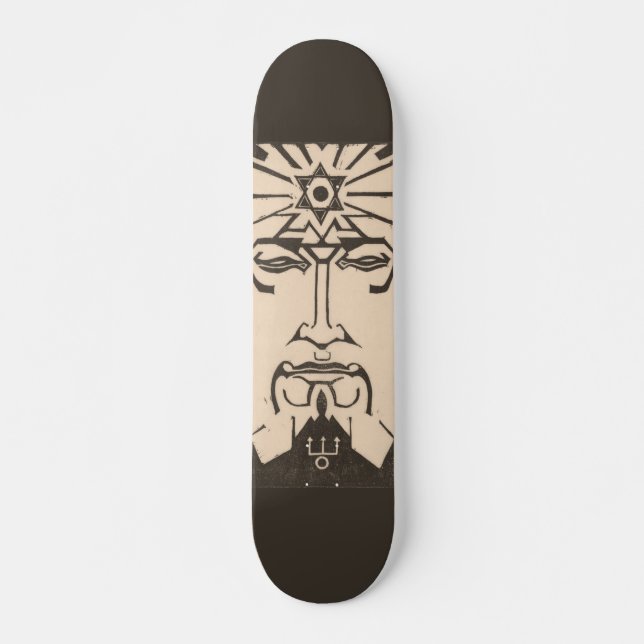 Neptune Poseidon God of Sea Greek Mythology Skateboard (Front)