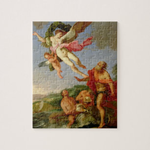 Neptune Pursuing Coronis, 1665-70 (oil on canvas) Jigsaw Puzzle