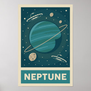 retro space poster