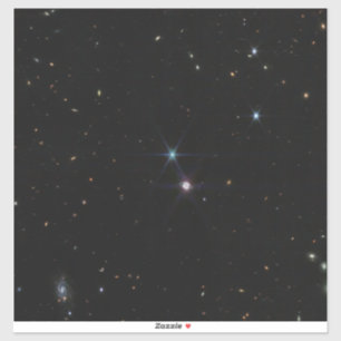 Neptune Ring System hundreds of galaxies Webb Sticker