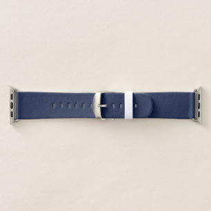 Neptune, Seashell, Green and Navy Stripes  Apple Watch Band